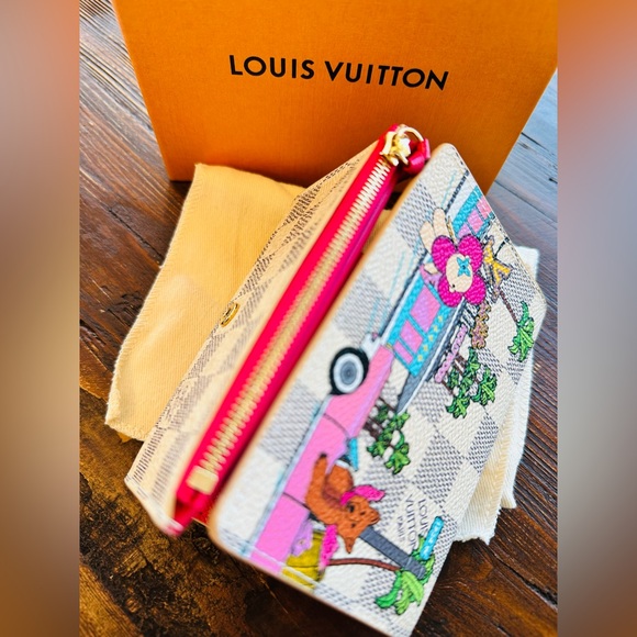 LOUIS VUITTON Vivienne Hollywood Wallet Damier Azur Victorine Limited Edition - Picture 8 of 9